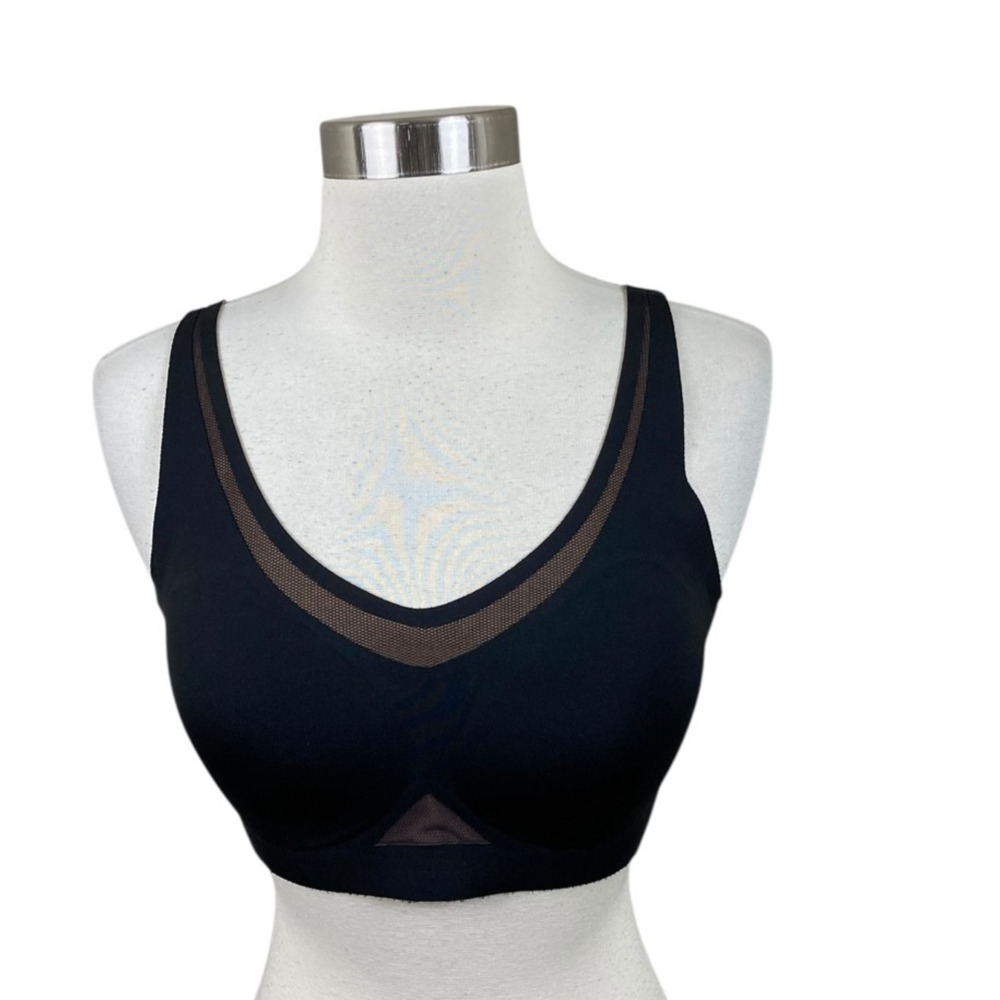 HoneyLove Soft No Wire Cloudfuse Adjustable Bra Size 36B/C Black